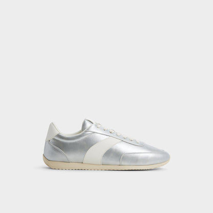 Nathaniel in Silver - Low top sneaker, Cup sole - Silver