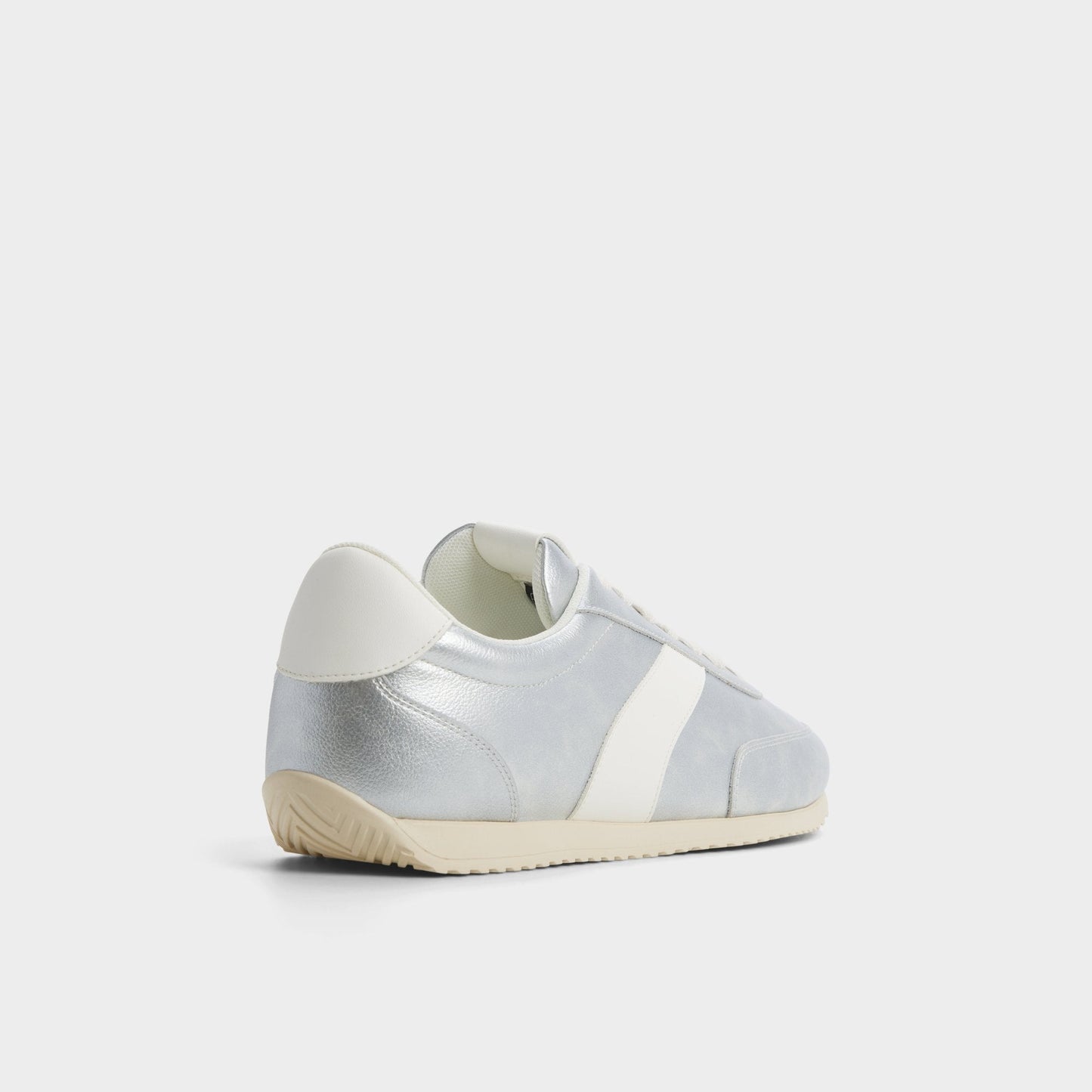 Nathaniel in Silver - Low top sneaker, Cup sole - Silver