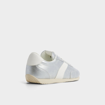 Nathaniel in Silver - Low top sneaker, Cup sole - Silver