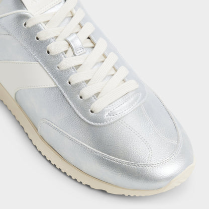 Nathaniel in Silver - Low top sneaker, Cup sole - Silver