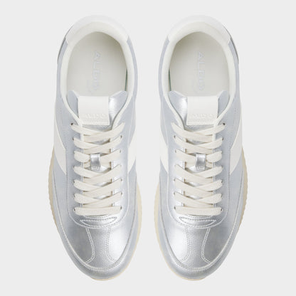 Nathaniel in Silver - Low top sneaker, Cup sole - Silver