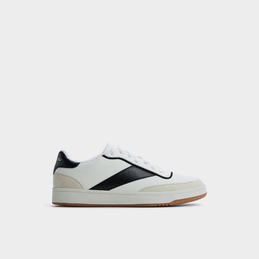 Ashwin in White - Low top sneaker, Cup sole - White