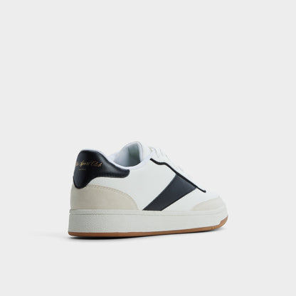 Ashwin in White - Low top sneaker, Cup sole - White