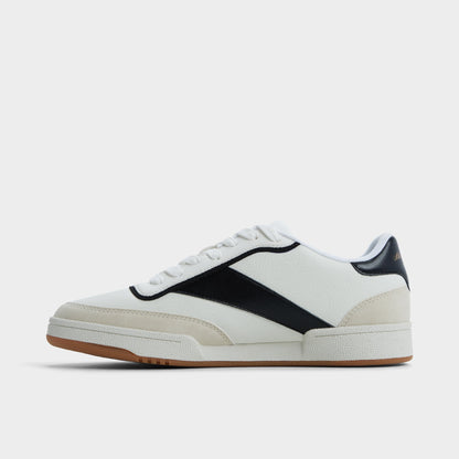 Ashwin in White - Low top sneaker, Cup sole - White