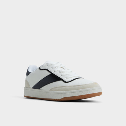 Ashwin in White - Low top sneaker, Cup sole - White
