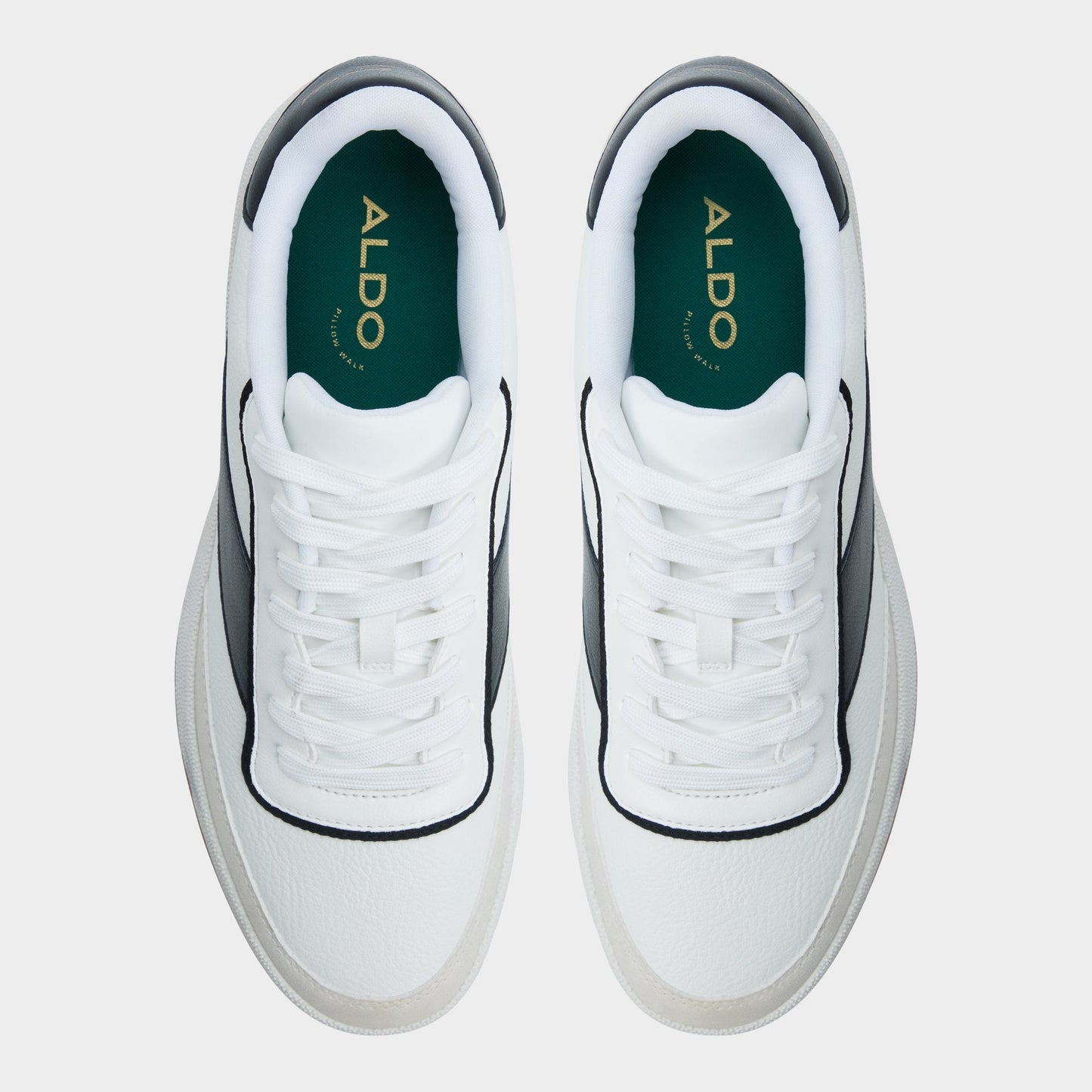 Ashwin in White - Low top sneaker, Cup sole - White