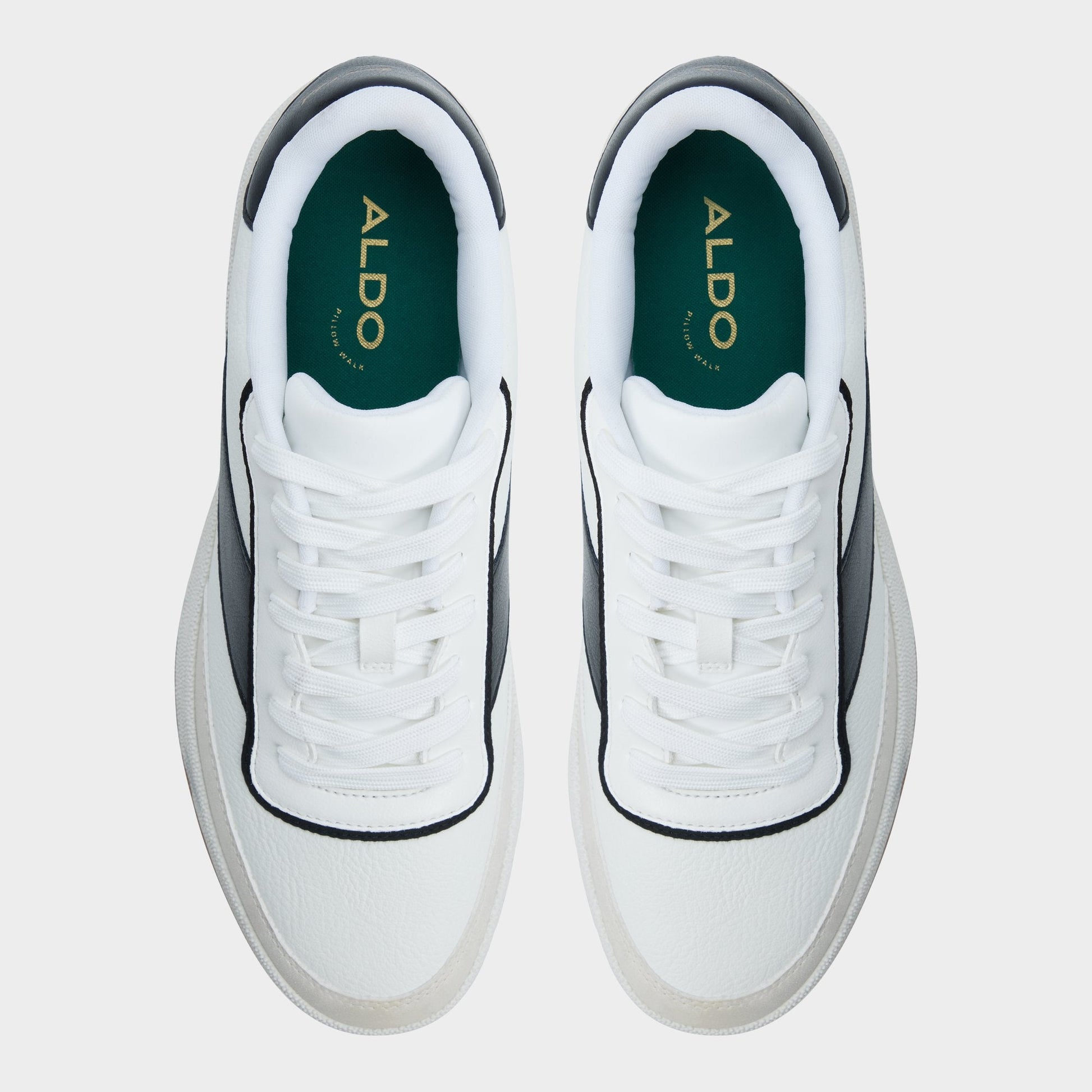Ashwin in White - Low top sneaker, Cup sole - White