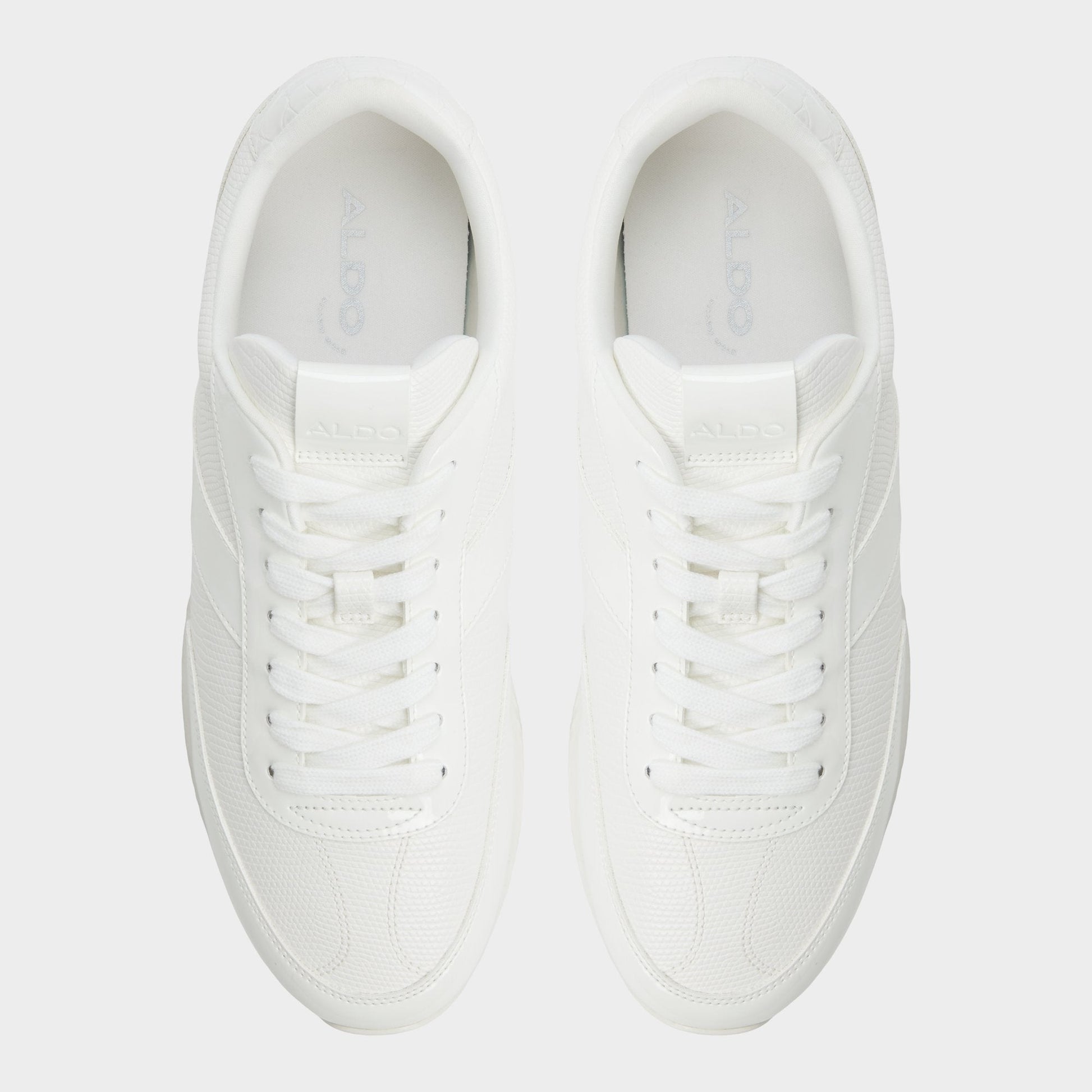 Nathaniell in White Combo - Low top sneaker, Cup sole - White combo