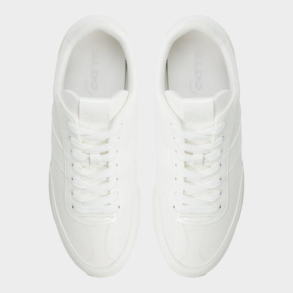 Nathaniell in White Combo - Low top sneaker, Cup sole - White combo
