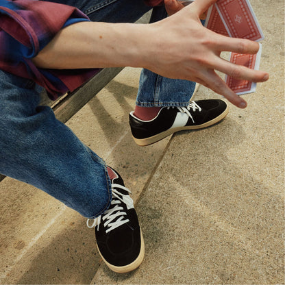 Roscoe in Black 14161308 - Low top sneaker, Cup sole - Black