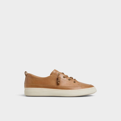 Tristin in Light Brown - Low top sneaker, Cup sole - Light brown