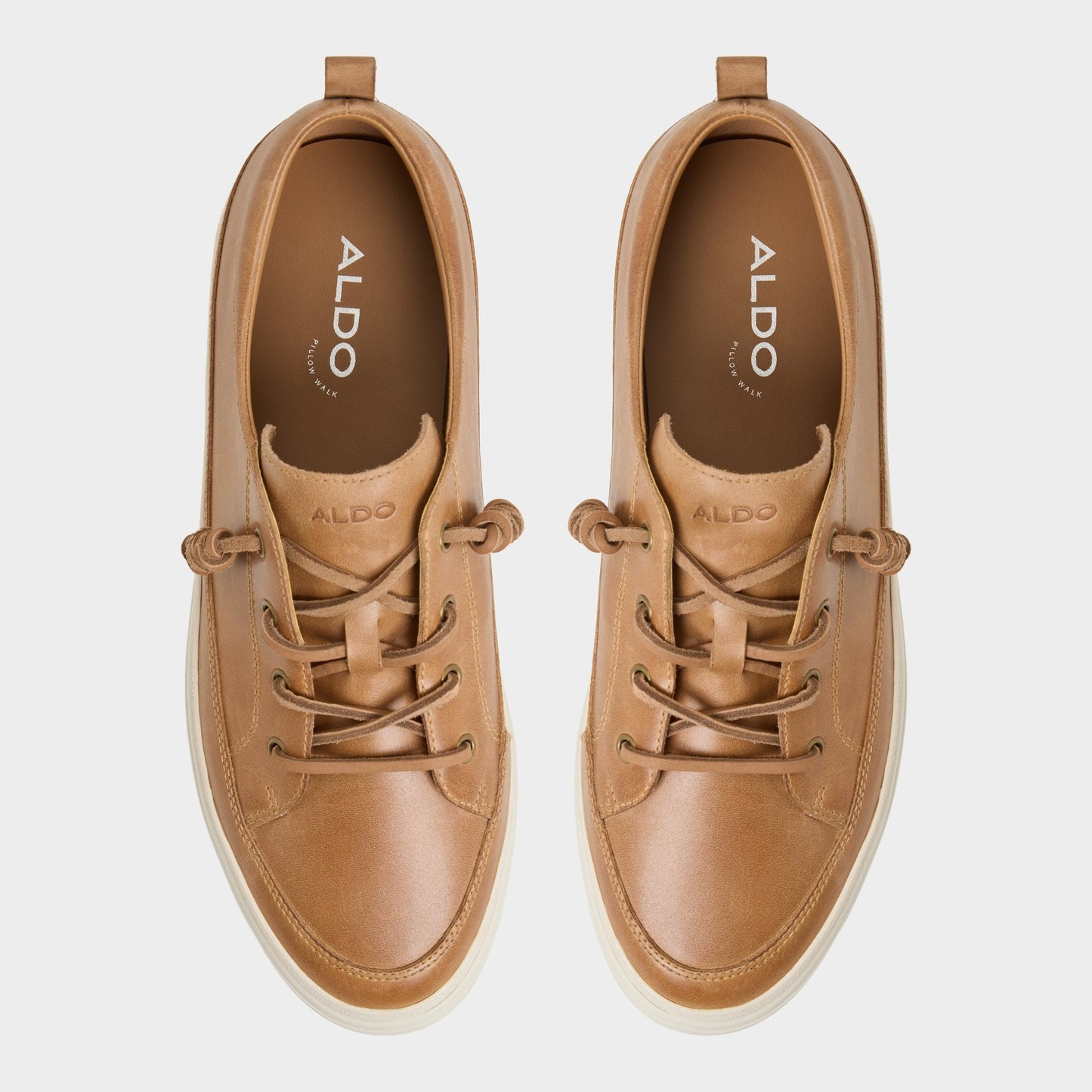 Tristin in Light Brown - Low top sneaker, Cup sole - Light brown
