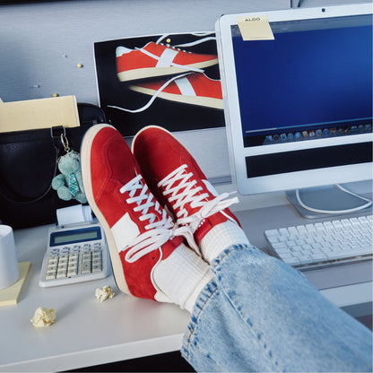 Roscoe in Red 14161307 - Low top sneaker, Cup sole - Red