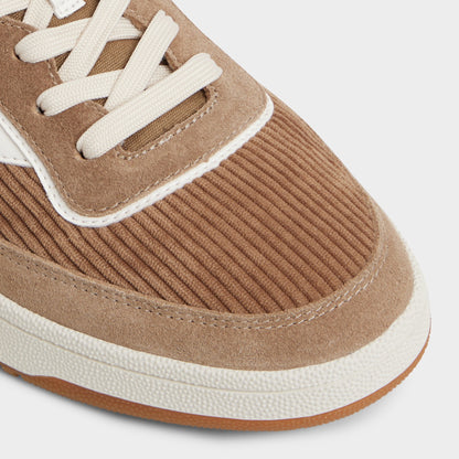 Ashwin in Taupe - Low top sneaker, Cup sole - Taupe
