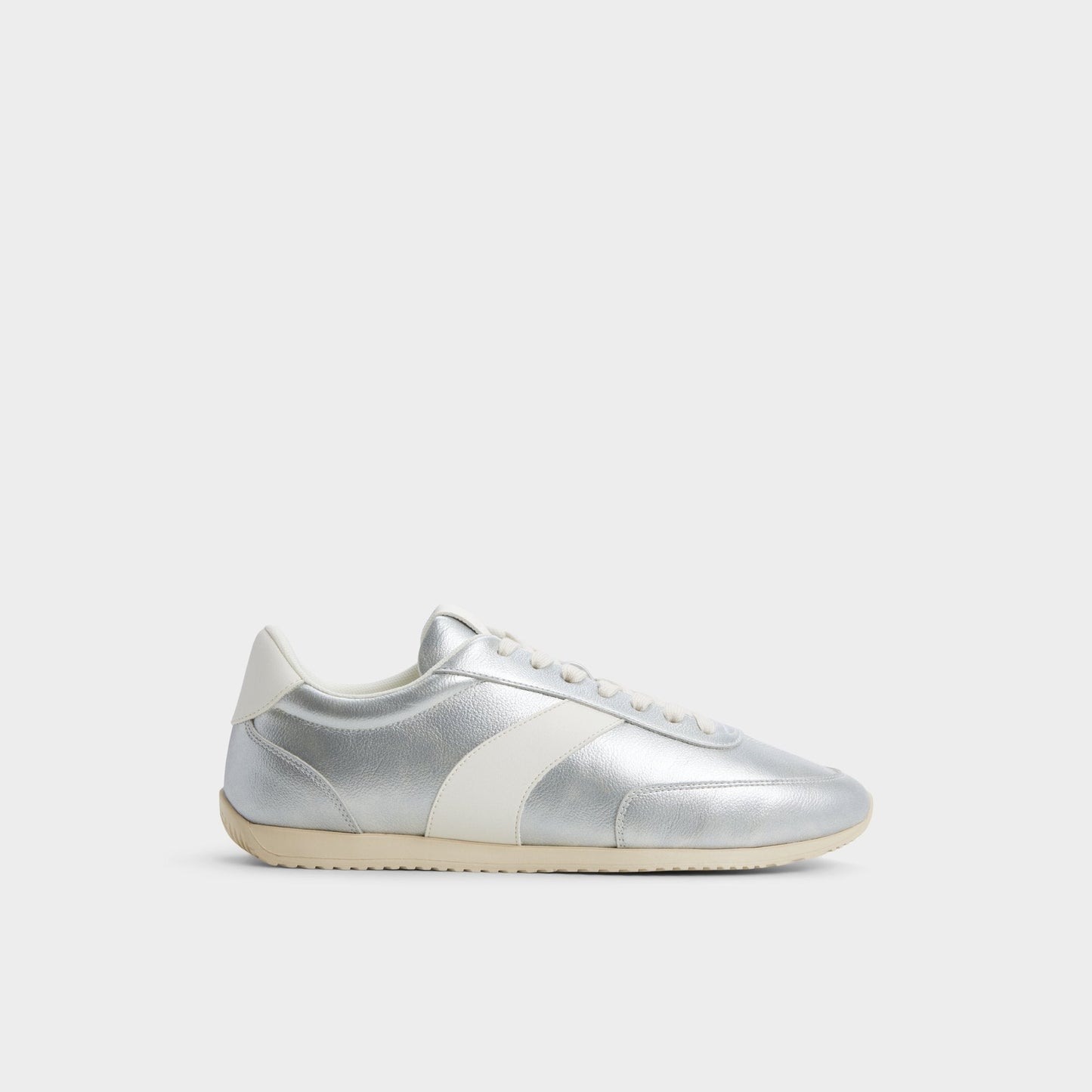 Nathaniell in Silver - Low top sneaker, Cup sole - Silver