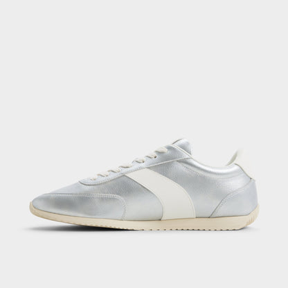 Nathaniell in Silver - Low top sneaker, Cup sole - Silver