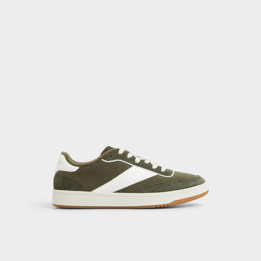 Ashwin in Olive - Low top sneaker, Cup sole - Olive