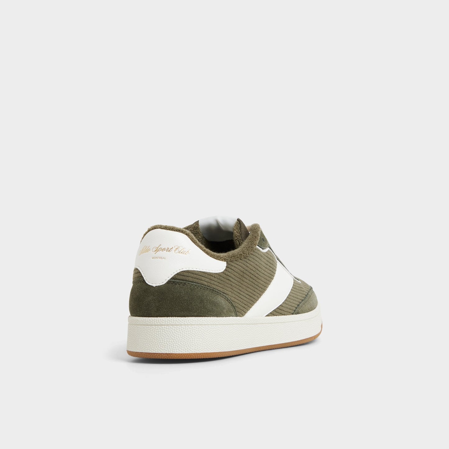 Ashwin in Olive - Low top sneaker, Cup sole - Olive