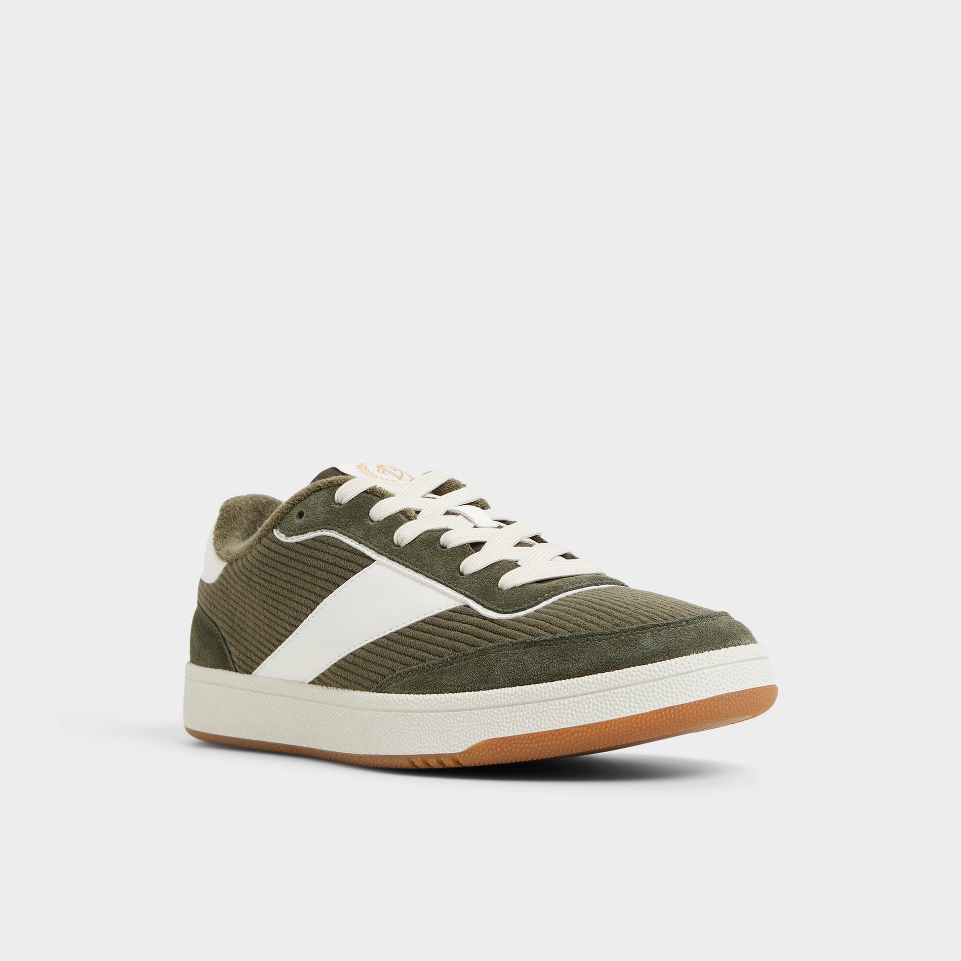 Ashwin in Olive - Low top sneaker, Cup sole - Olive
