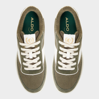 Ashwin in Olive - Low top sneaker, Cup sole - Olive