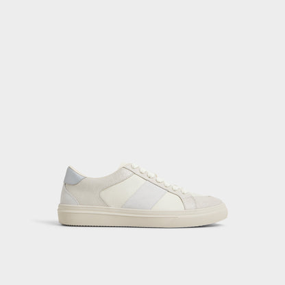 Braxton in White - Low top sneaker, Cup sole - White