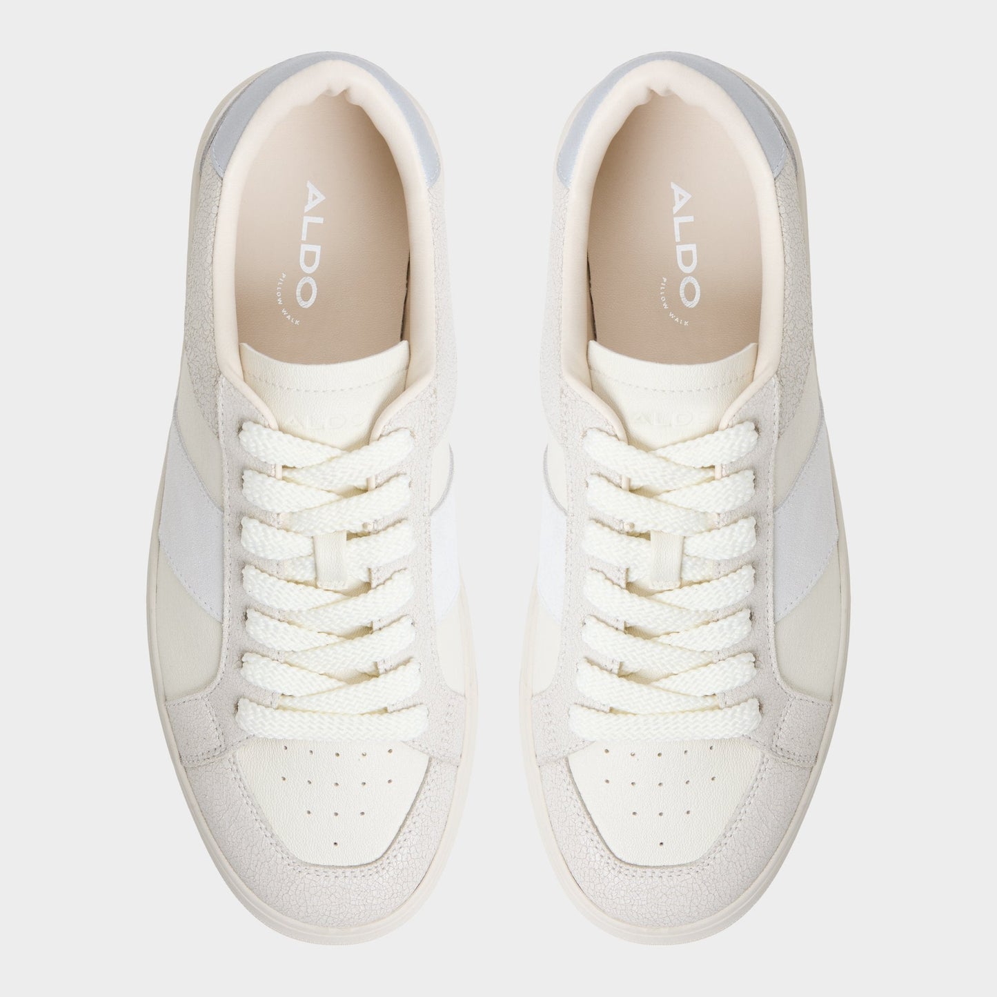 Braxton in White - Low top sneaker, Cup sole - White