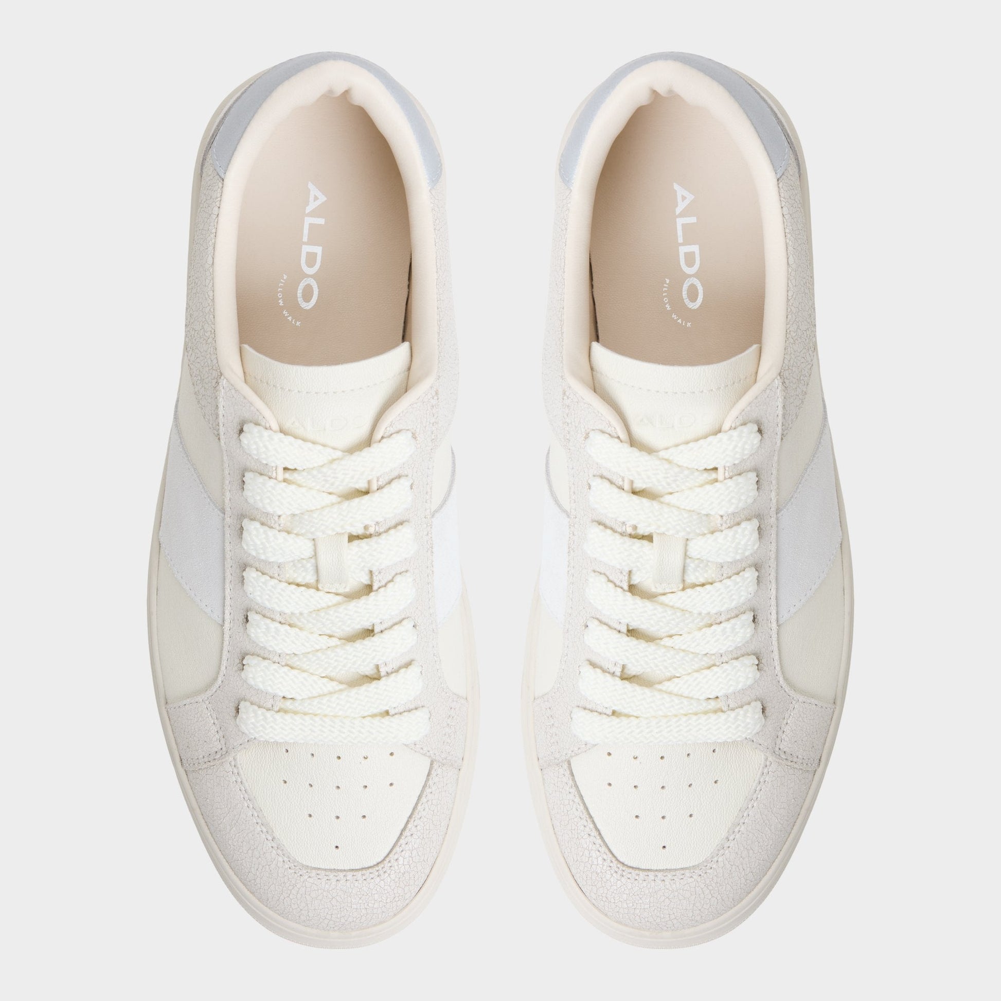 Braxton in White - Low top sneaker, Cup sole - White