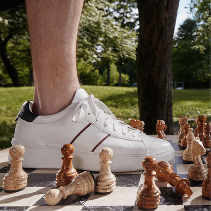 Paxon in White - Low top sneaker - White