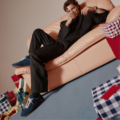 Nathaniell in Navy - Low top sneaker, Cup sole - Navy