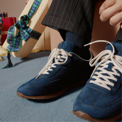 Nathaniell in Navy - Low top sneaker, Cup sole - Navy