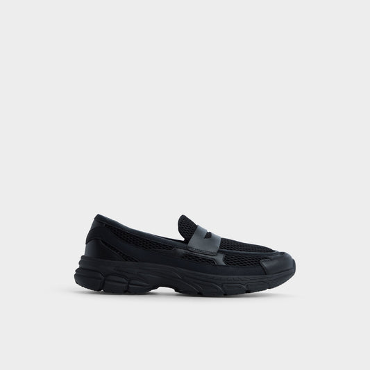 Loafersnkr in Black - Slip-on sneaker, Jogger sole - Black