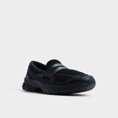 Loafersnkr in Black - Slip-on sneaker, Jogger sole - Black