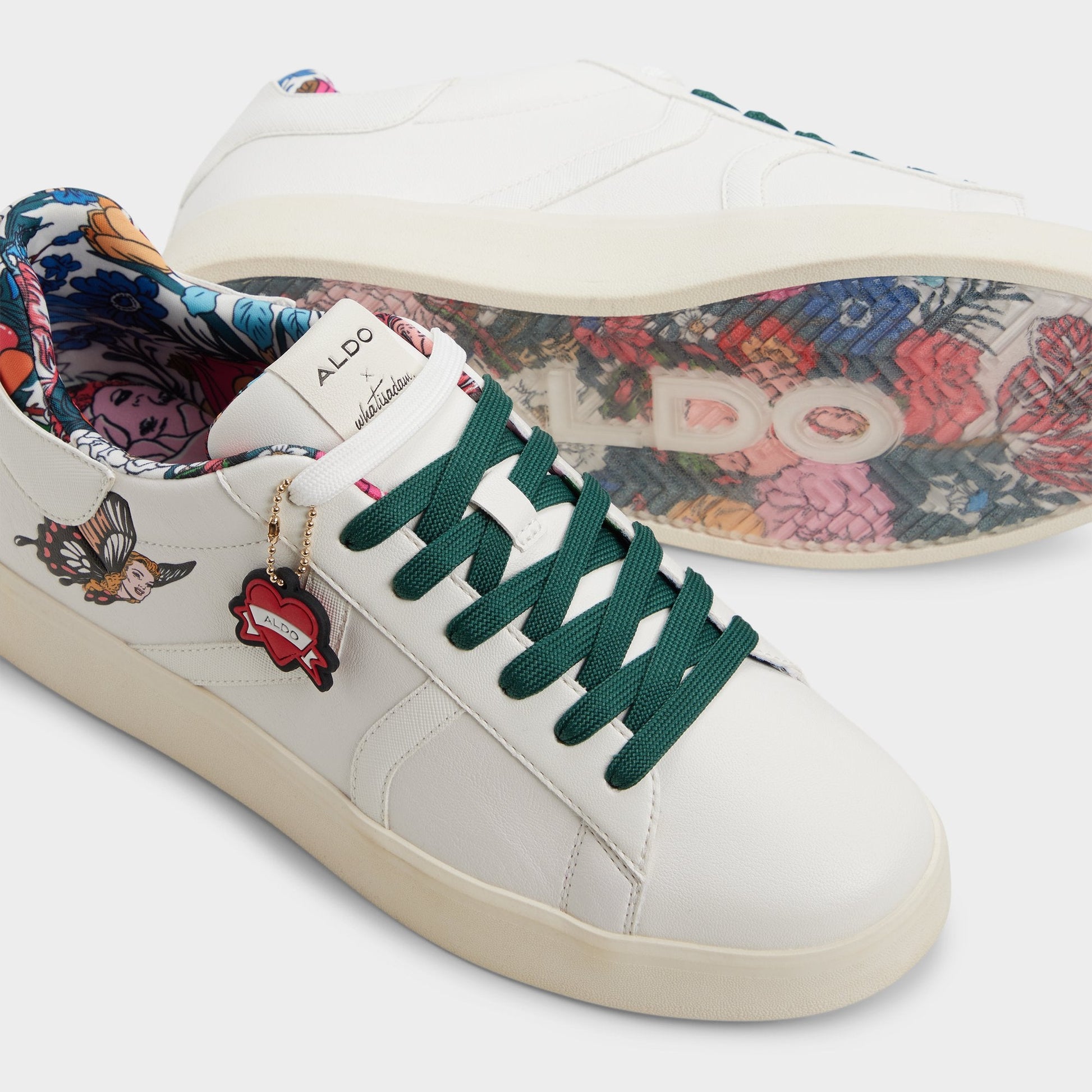 Whatisadam in White Combo - Men's low top sneaker - White combo