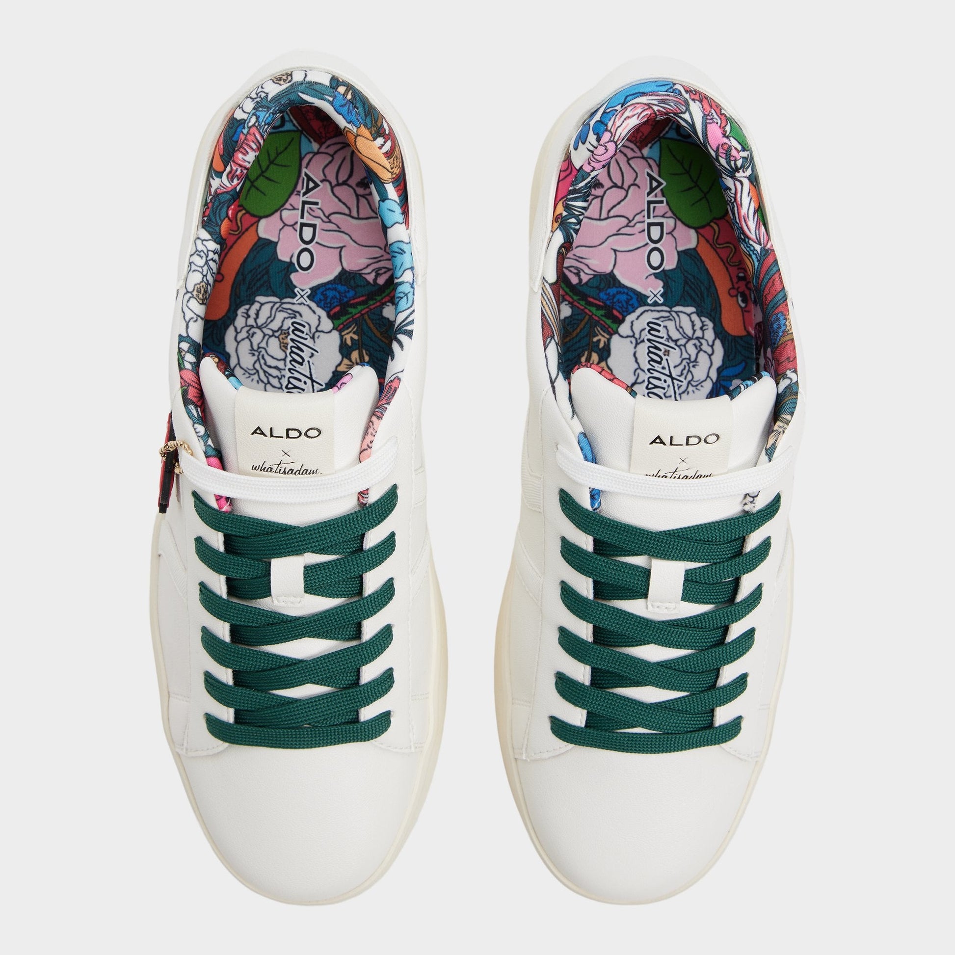 Whatisadam in White Combo - Men's low top sneaker - White combo