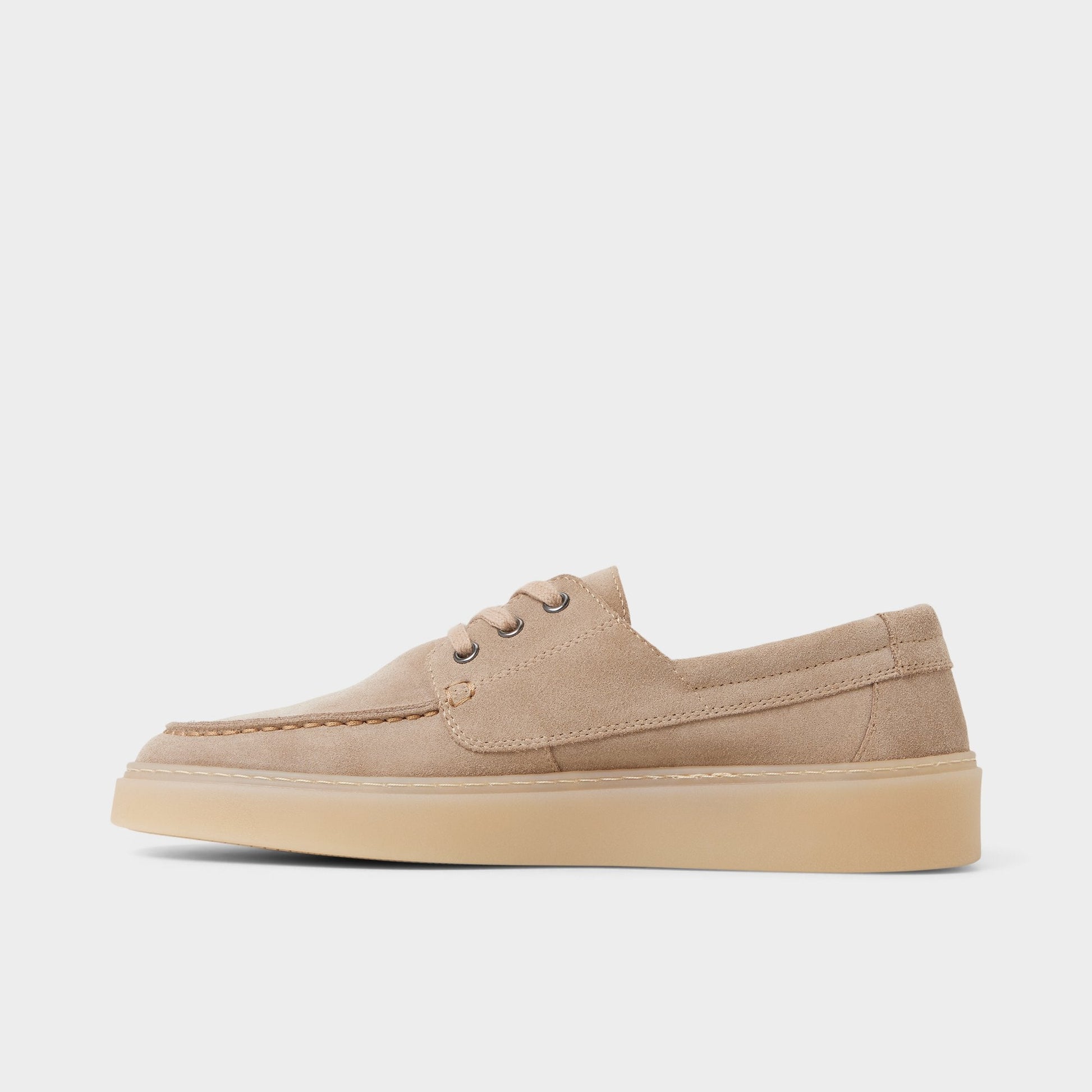 Stazo Taupe Men's Casual Shoes - Boat shoe - Taupe
