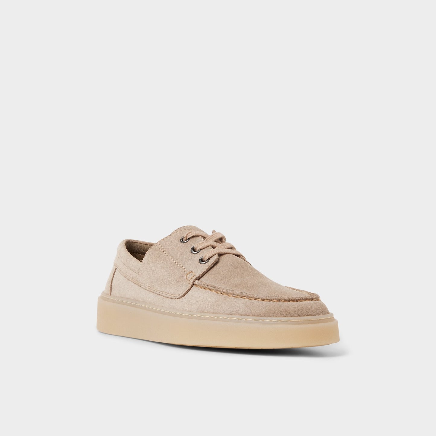 Stazo Taupe Men's Casual Shoes - Boat shoe - Taupe