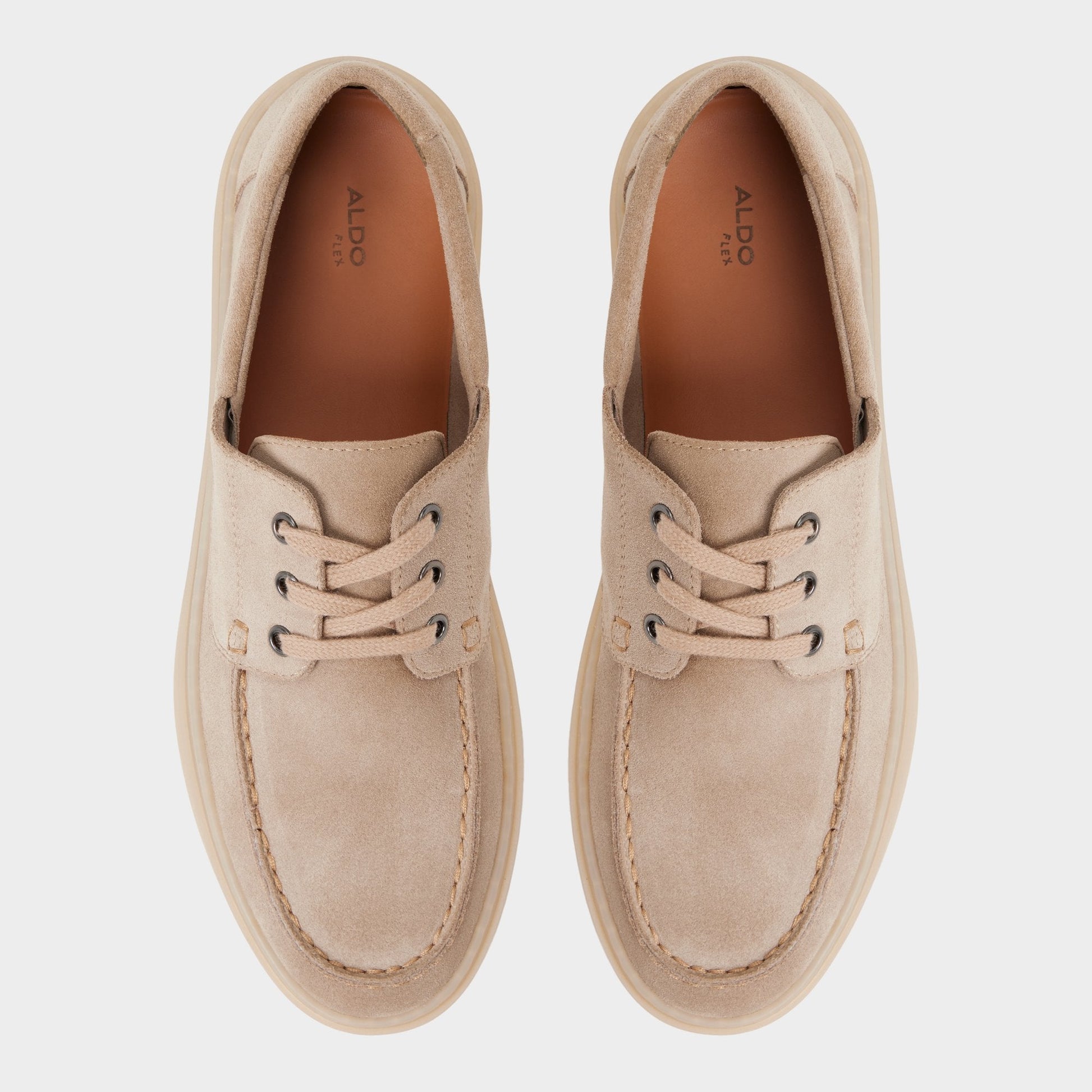 Stazo Taupe Men's Casual Shoes - Boat shoe - Taupe