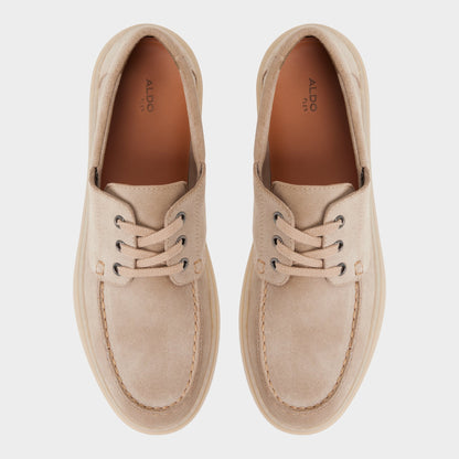 Stazo Taupe Men's Casual Shoes - Boat shoe - Taupe