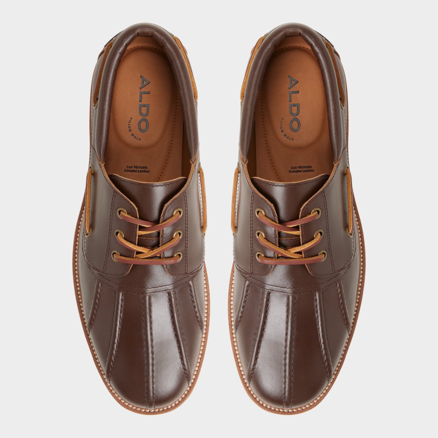 Finn in Medium Brown - Boat shoe, Lug sole - Medium Brown