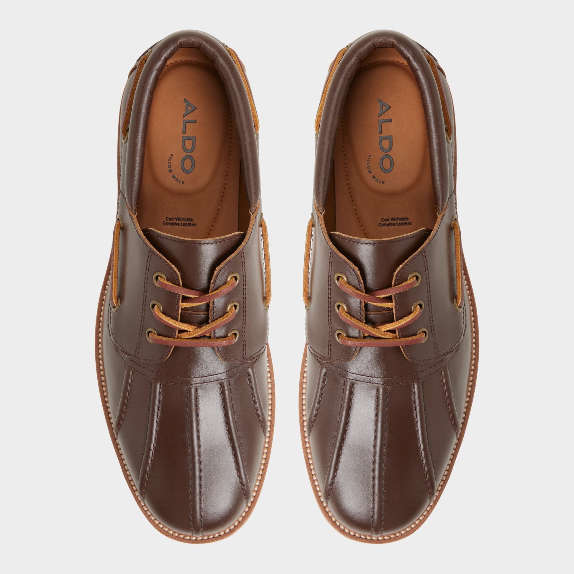 Finn in Medium Brown - Boat shoe, Lug sole - Medium Brown