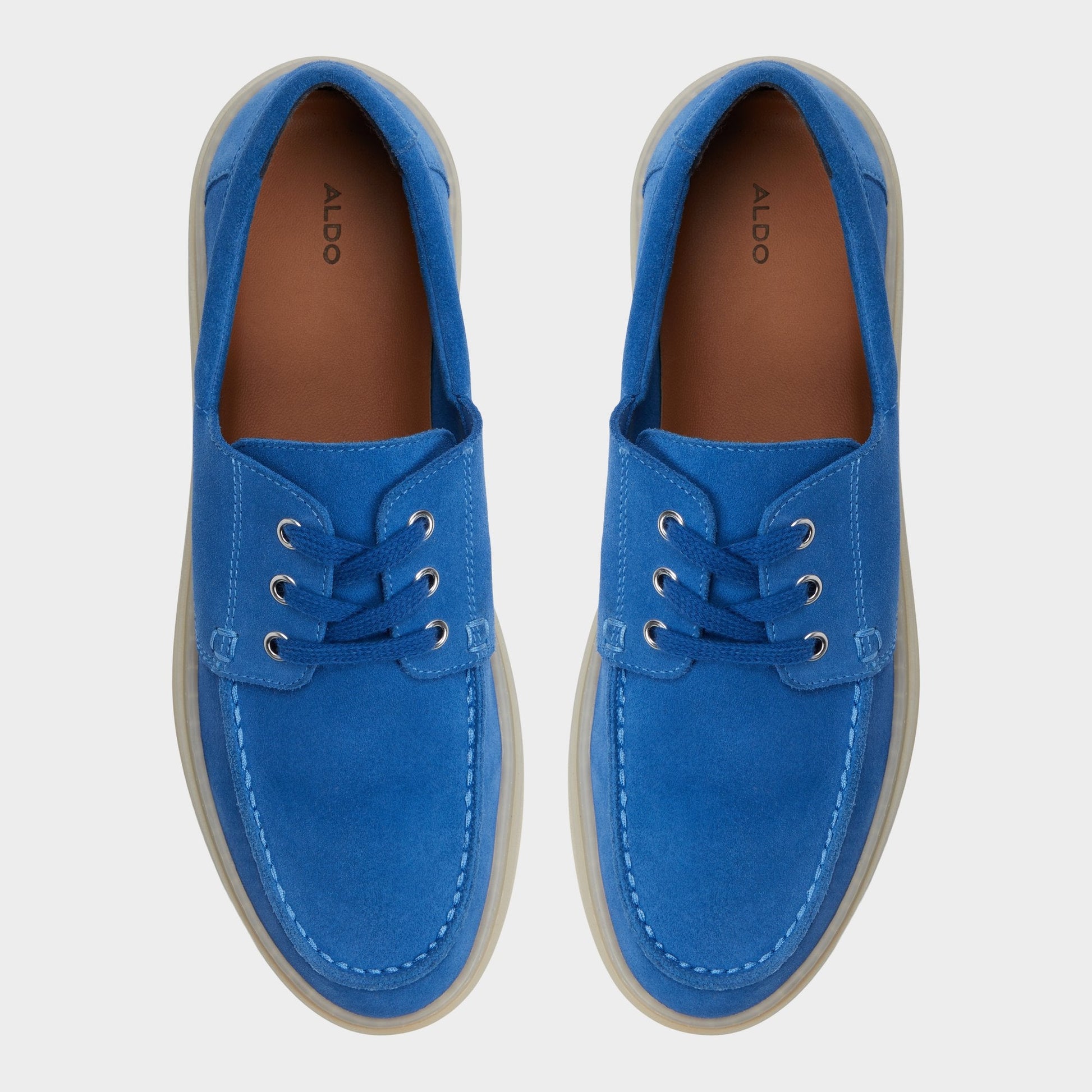 Stazo Medium Blue Men's Casual Shoes - Boat shoe - Medium Blue