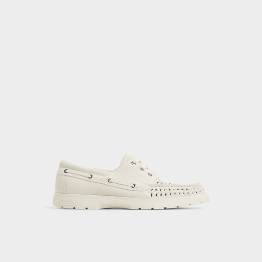 Mikal Ivory Men's Casual Shoes - Boat shoe - Ivory
