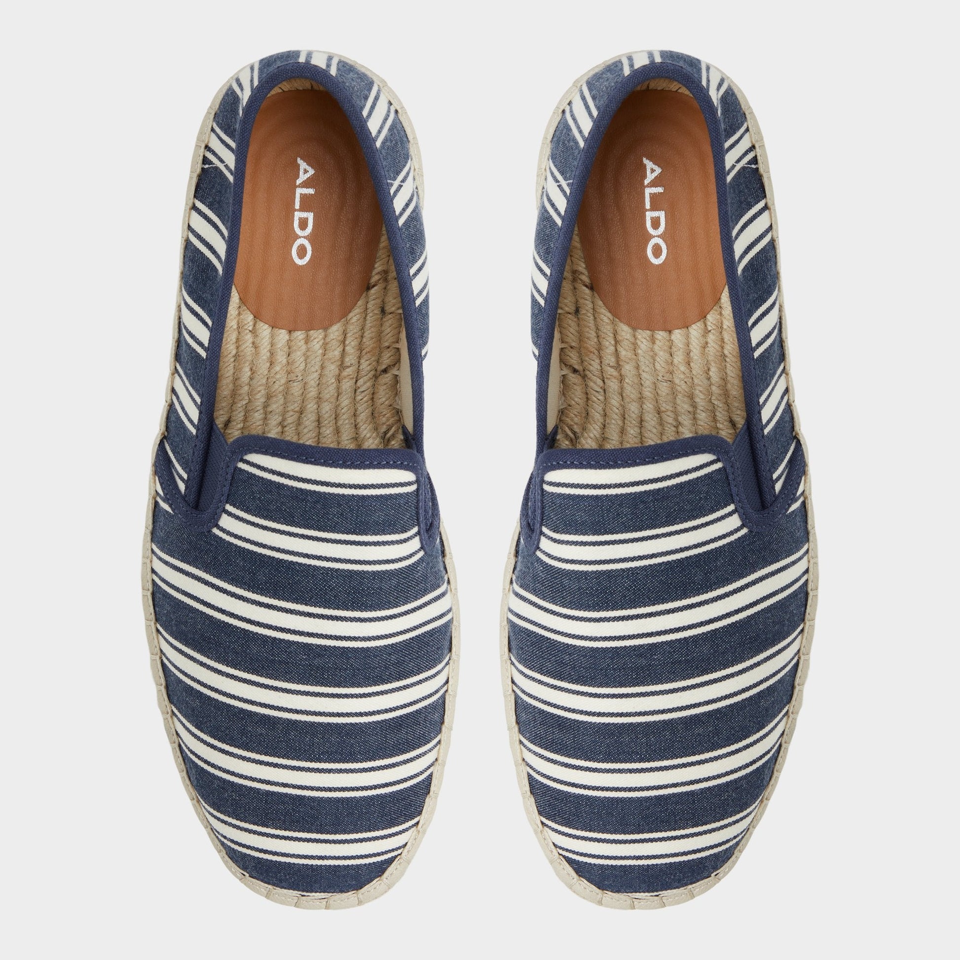 Johnney Navy Men's Loafers & Slip-Ons - Espadrille - Navy