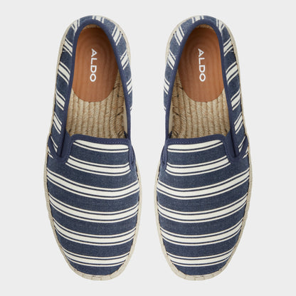Johnney Navy Men's Loafers & Slip-Ons - Espadrille - Navy