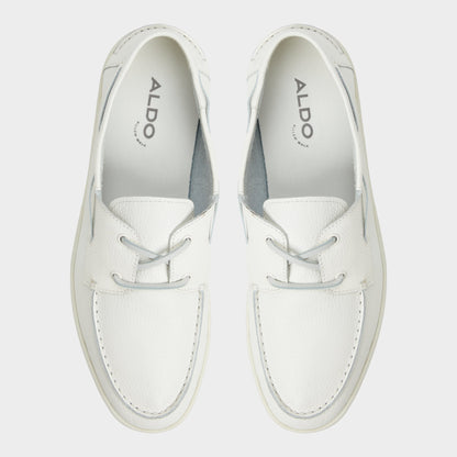Portwind Ecru Men's Casual Shoes - Boat shoe - Ecru