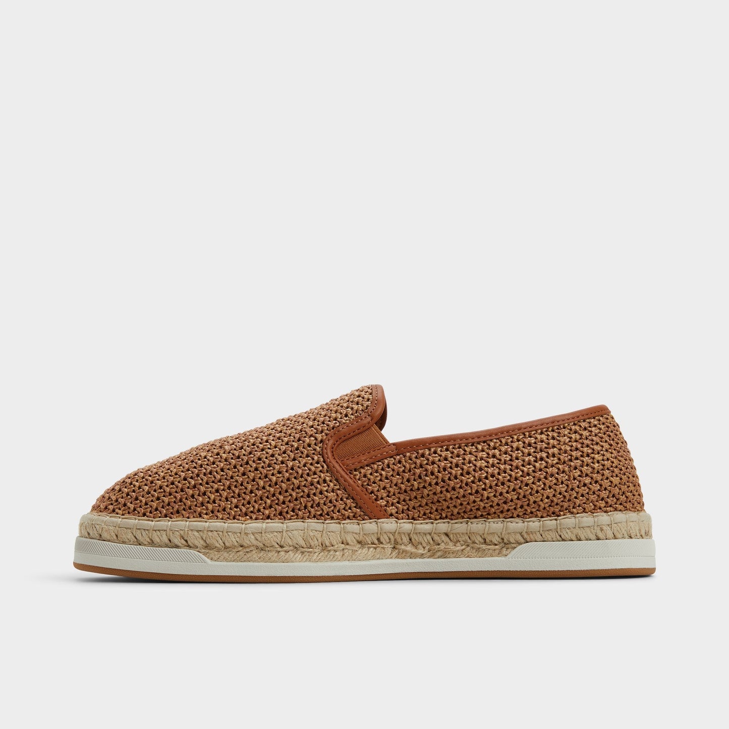 Johnney Cognac Textile Raffia Men's Espadrilles - Espadrille - Cognac