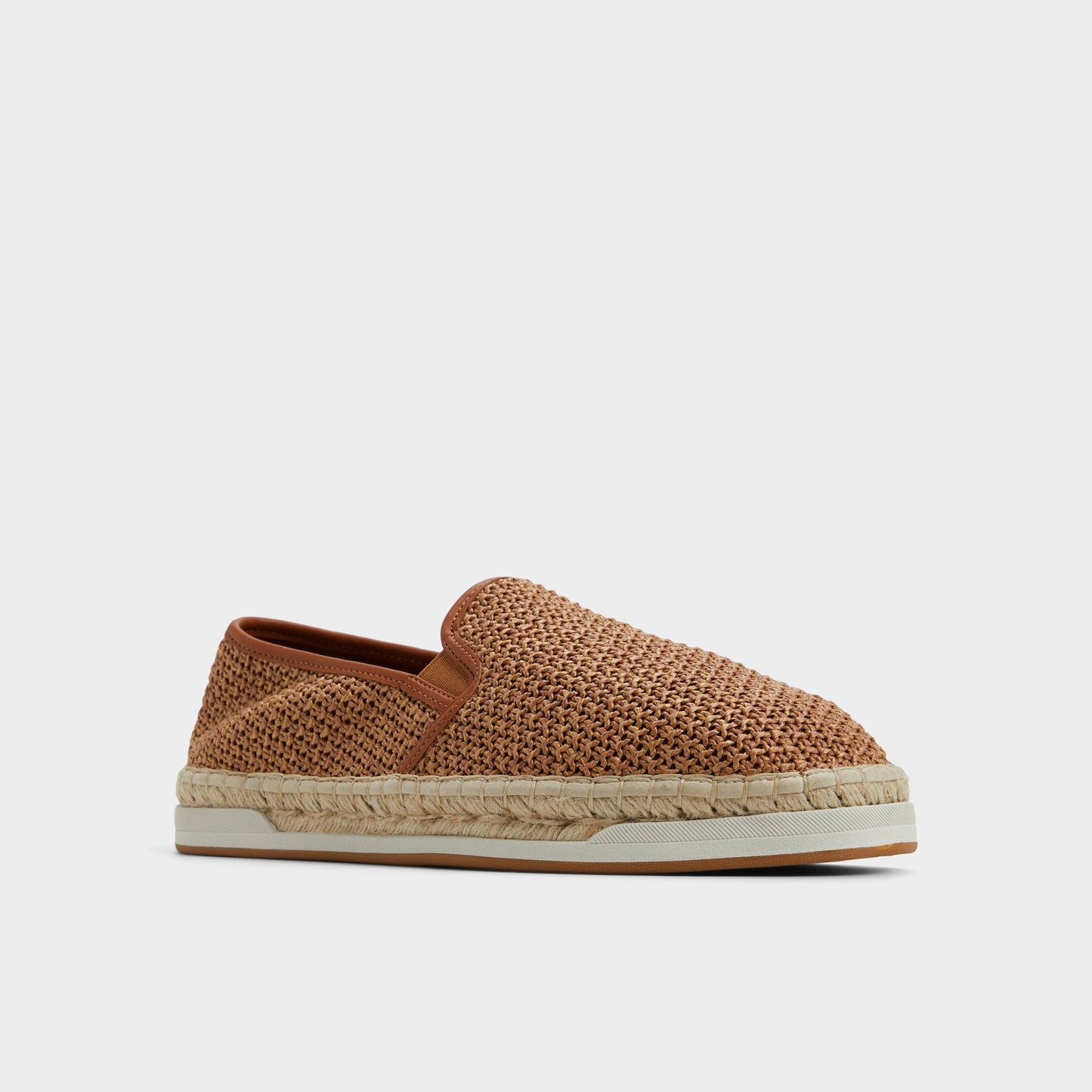 Johnney Cognac Textile Raffia Men's Espadrilles - Espadrille - Cognac
