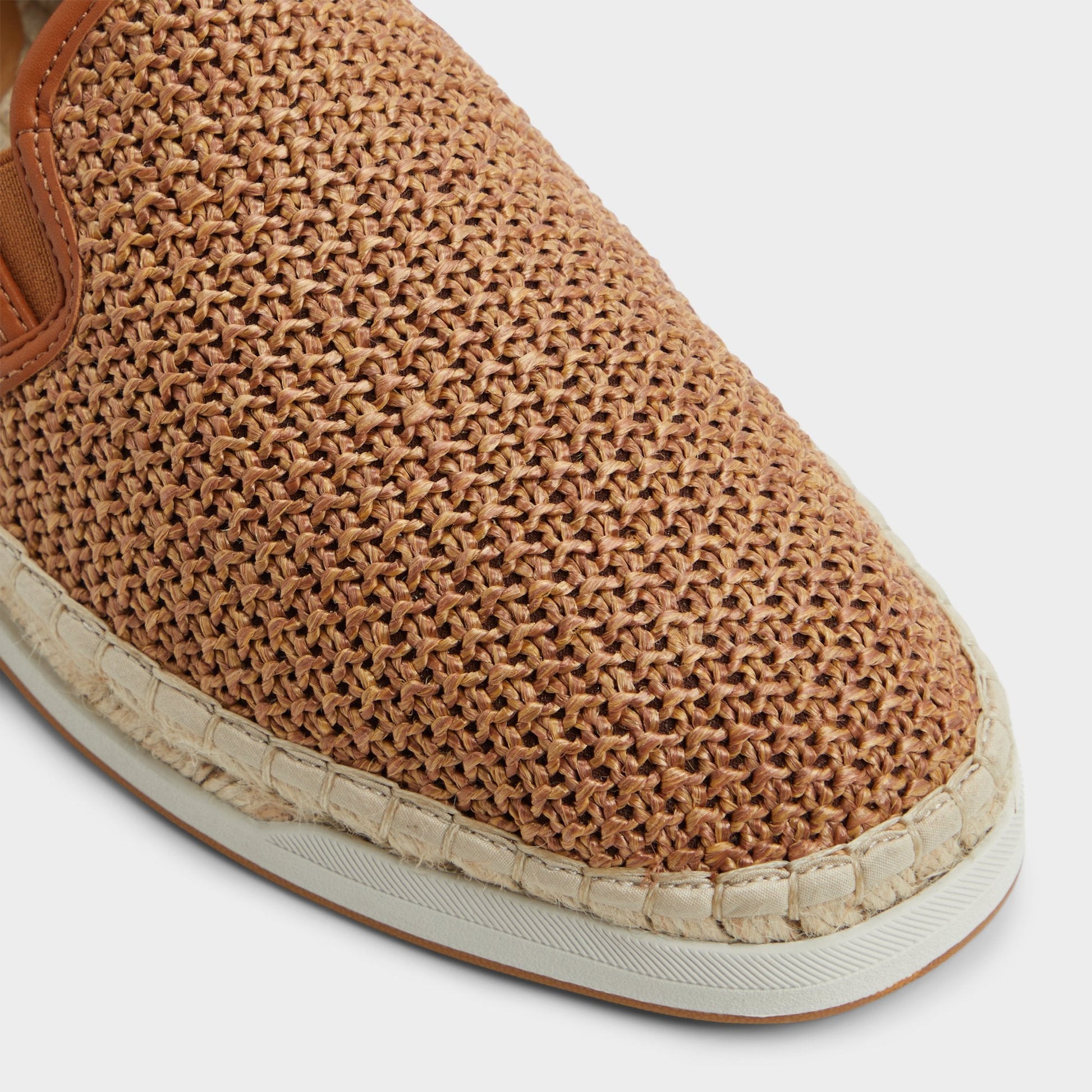 Johnney Cognac Textile Raffia Men's Espadrilles - Espadrille - Cognac