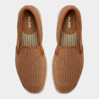 Johnney Cognac Textile Raffia Men's Espadrilles - Espadrille - Cognac