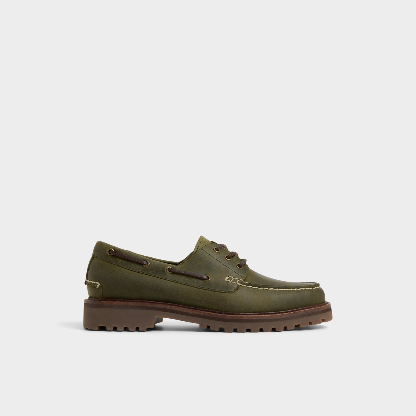 Cedric in Khaki - Boat shoe - Khaki